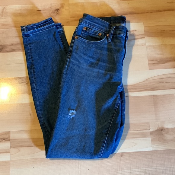 J CREW TOOTHPICK DISTRESSED SKINNY JEANS SIZE 28T - Picture 4 of 10